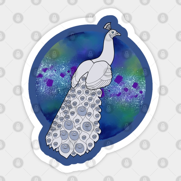 Spirit Animal Peacock Sticker by JMD'Silva